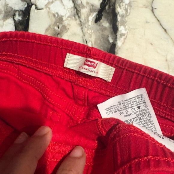 Levi's Women's Vibrant Red and Soft Blue Jeans - Picture 5 of 7